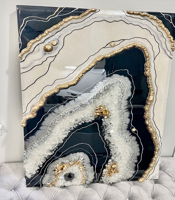 Geode wall art